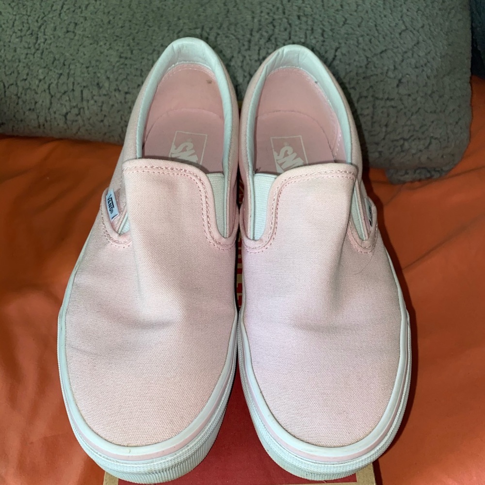 Pink ankle vans size 9 men